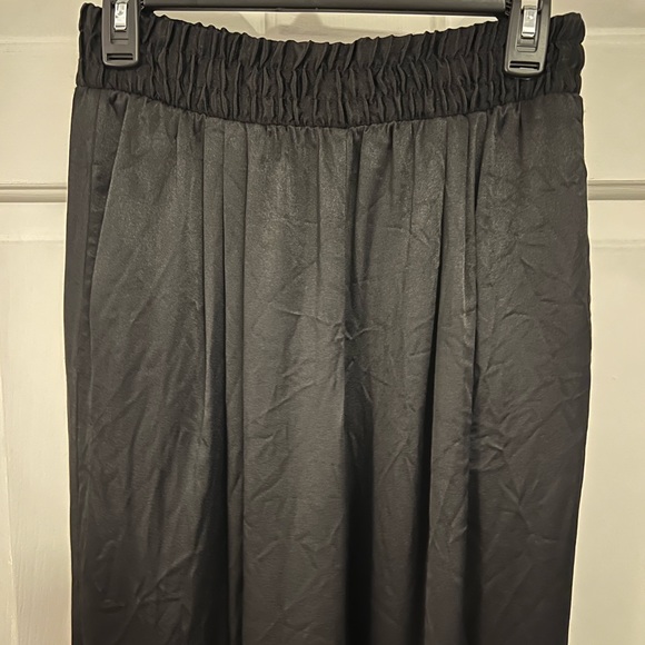 Wide Leg Black Vintage Pants size Medium - Picture 7 of 9